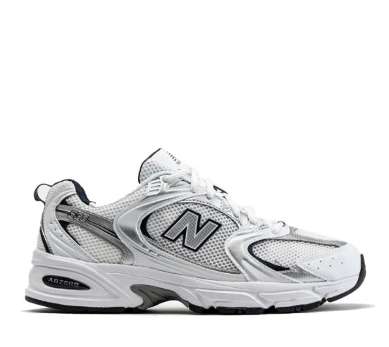 New Balance 530 White Silver Navy