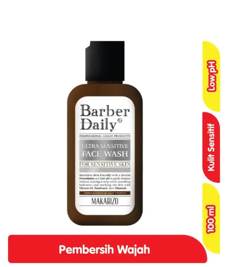 Barber Daily Pembersih Wajah untuk Kulit Ultra Sensitif 100 ml